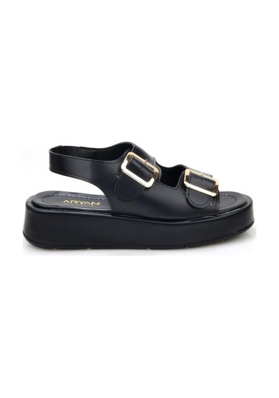 Aryan 83-606 Kadın Comfort Günlük Sandalet Sıyah