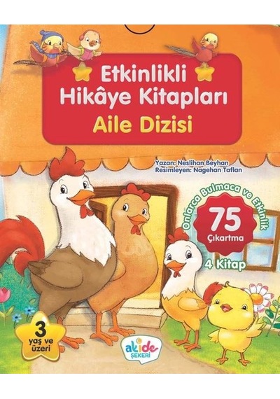 Etkinlikli Hikaye Kitapları Seti - Aile Dizisi - 4 Kitap Takım - Cüneyt Dal - Akide Şekeri Yayınları