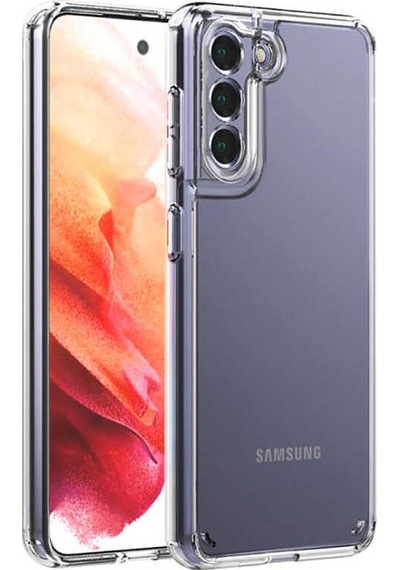 Smcase Samsung Galaxy Uyumlu S21 Fe Kılıf Kamera Korumalı Coss Hybrid Silikon