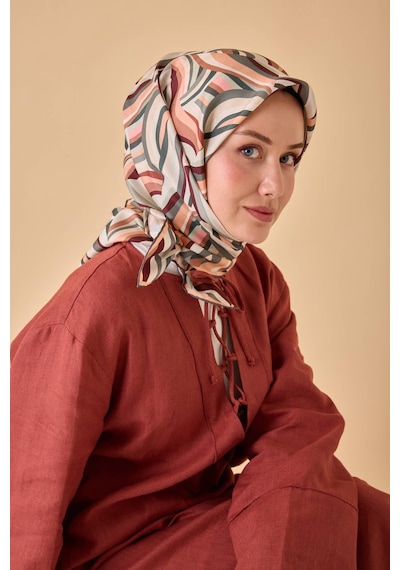 Silk Home Twill İpek Eşarp 11471-39 Bordo, Pembe, Su Yeşili, Beyaz