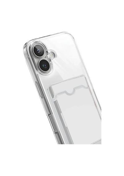 Newface - 810 - Apple iPhone Uyumlu 17 Kart Şeffaf Silikon - Novapazr - - Şeffaf