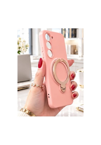 Oppo A5 5g İle Uyumlu 360 Derece Dönebilen Kalın Metal Magsafe Halka Stantlı İçi Kadife Korumalı Ultra Lüx Premium Silikon Kılıf Pembe Oppo A5 5g İle Uyumlu 360 Derece Dönebilen Kalın Metal Magsafe Halka Stantlı İçi Kadife Korumalı Ultra Lüx Premium Silikon Kılıf Pembe