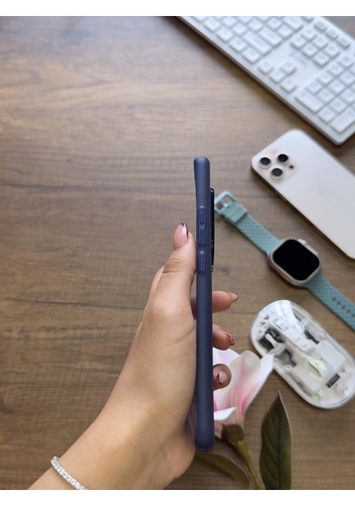 Redmi Note 14 Pro 4g Uyumlu Süper İnce Mat Ultra Thin Silikon Kılıf Lacivert