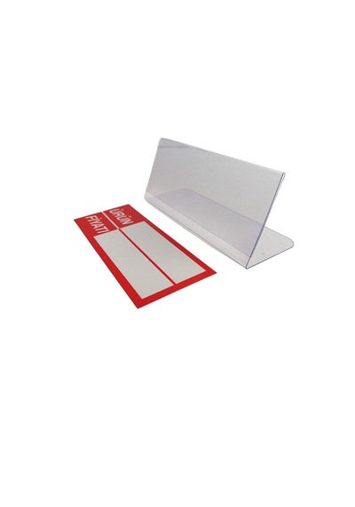 10 Adet Ayaklıı Etiket Seti 10x4 Cm Silinebilir Ürün Raf Vitrin