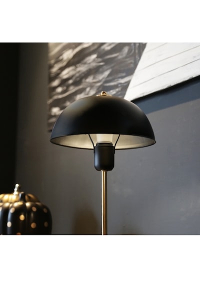 North Home Mantar Başlıklı Metal Abajur Salon Ofis Cafe İşletme Masa Lambası