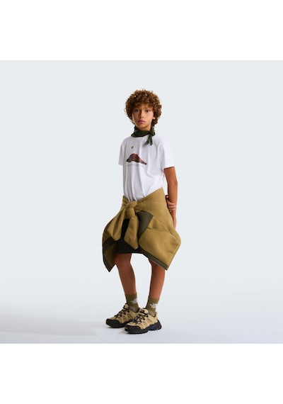 The North Face B Mountaın Nıght Relaxed Ss Tee Genç Tişört Nf0a8g1ufn41 Beyaz