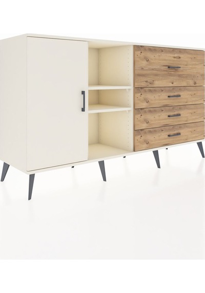 Kronos Konsol 4 Raflı 4 Çekmeceli Tek Kapaklı 176x59x99 Aytaşı-a Aytaşı-aytaşı/çam Kronos Konsol 4 Raflı 4 Çekmeceli Tek Kapaklı 176x59x99 Aytaşı-a Aytaşı-aytaşı/çam