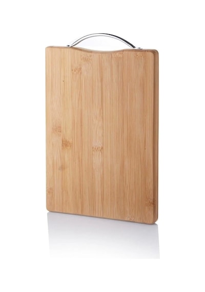 Metal Tutacaklı Lüx Bambu Kesme Tahtası 30cm X20cmx1.8cm Royaleks-67458 Çok Renkli