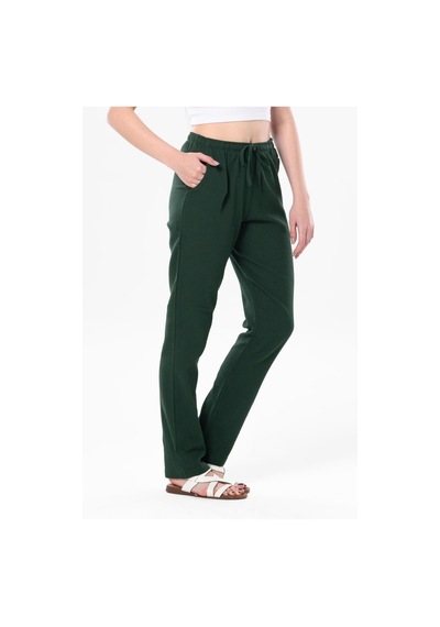 Eliş Şile Bezi Şile Bezi Çift Cepli Unisex Yazlık Pantolon Yeşil Ysl-yeşil Yeşil