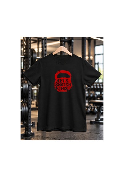 Segungear Letssnatch Erkek Regular Fit Baskılı Spor Tişört Siyah - 933732517 Siyah