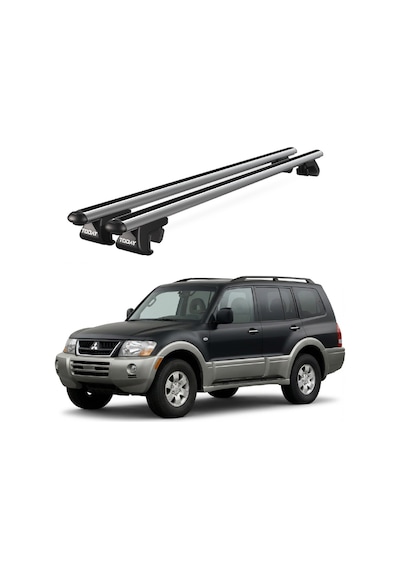 Venüs Mitsubishi Montero 1999-2006 Uyumlu Gri Ara Atkı Port Bagaj Tavan Barı