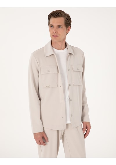Pierre Cardin Erkek Taş Gömlek Örme 50302573-vr049