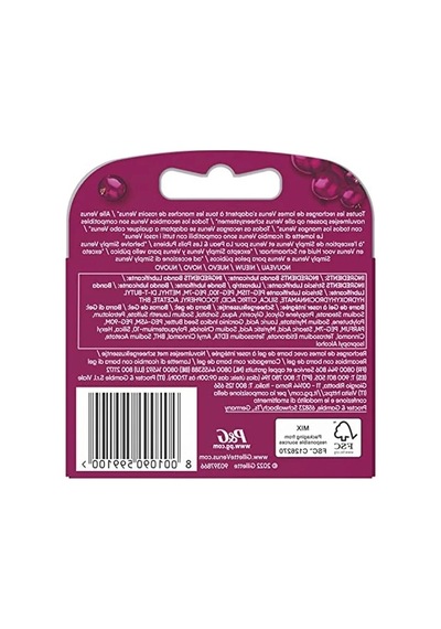 Gillette Venus Comfortglide Sugarberry Yedek Bıçak, Kadınlar İçin, 5 Bıçaklı, 3 Adet