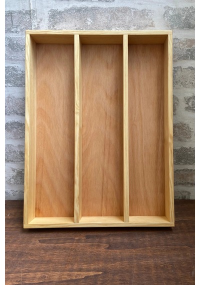 30x40 Cm Ahşap Kaşıklık Çekmece İçi Kepçe Maşa Ve Servis Gereçleri Düzenleyici Organizer