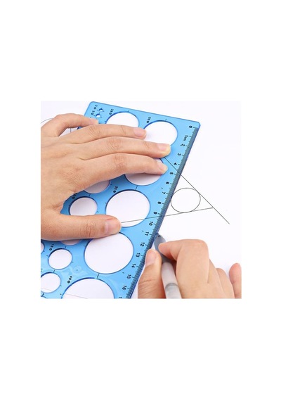 Daire Şablonu Büyük Boy Cetvelli 1-36 Mm 1 Adet Artlantis 25 Cm Cetvelli Teknik Çizim Daire Cetveli Okul Mühendis Mimar Turuncu
