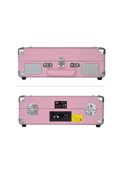 St14012 Retro Pikap - Pembe - Bluetooth Ve Şarj Özellikli - Tüm Plakları Çalabilme