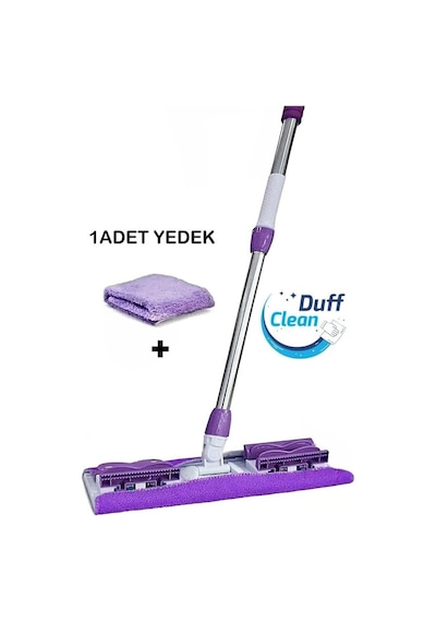 40 Adet Süper Islak Havlu Hediyeli Yer Cam Silme Mopu Mikrofiber Yedek Bezli Yer Duvar Fayans Silme