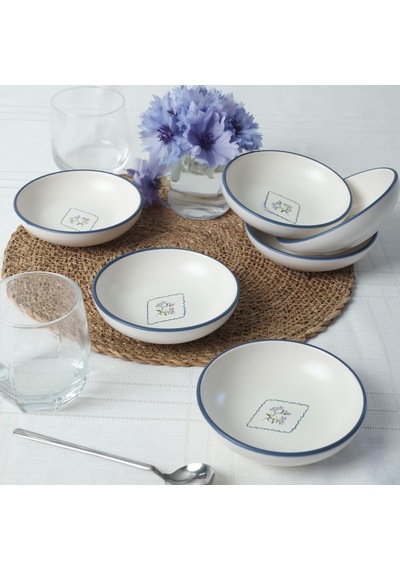 Floral Waves Halka Sosluk/çerezlik 13 Cm 6 Adet 22670 Çok Renkli