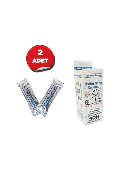 Pet Body Cleaning Koku Giderici Islak Nano Havlu Dezenfekte Edici 2 Li