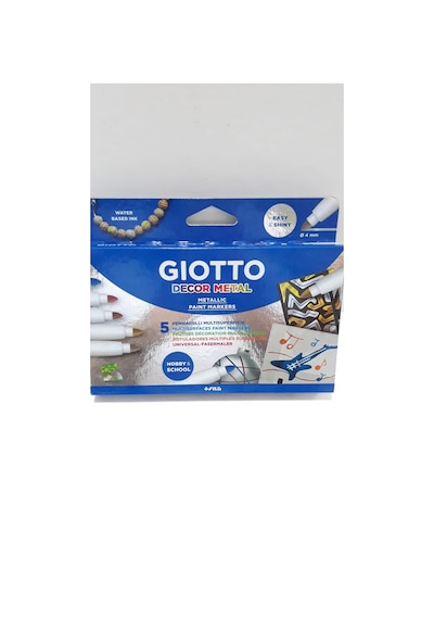 Giotto Decor Metal Metalik Marker 5 Li Renk