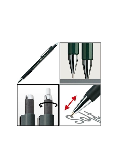 Faber Castell 1345-1347 Versatil Kalem 0.7 Bordo