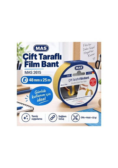 2615 Çift Tarafli Bant 45 Mm X 25 M 1 Adet