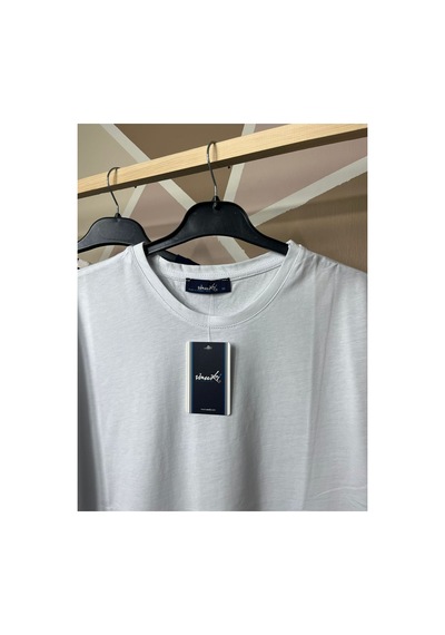 Mfz Giyim Lacivert - Beyaz - Krem Renk 3'lü Bisiklet Yaka Erkek T-shirt Lacivert-beyaz-krem