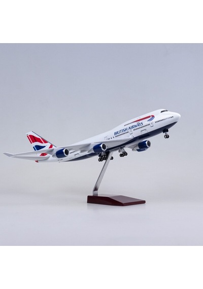 British Airways B747 Yolcu Uçağı Model Uçak 1/80 Ölçek 47cm