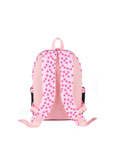 Slazenger Pembe Siyah Çiçek Baskılı Okul Ve Günlük Sırt Çantası Kız Çocuk/kadın Siyah