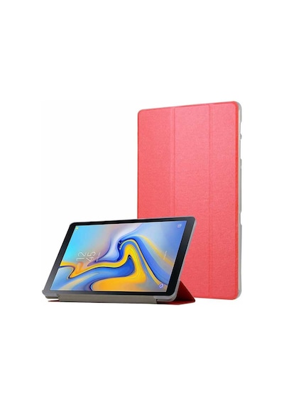 Zore Galaxy Tab A T590 Uyumlu Smart Cover Standlı 1-1 Kılıf-kırmızı