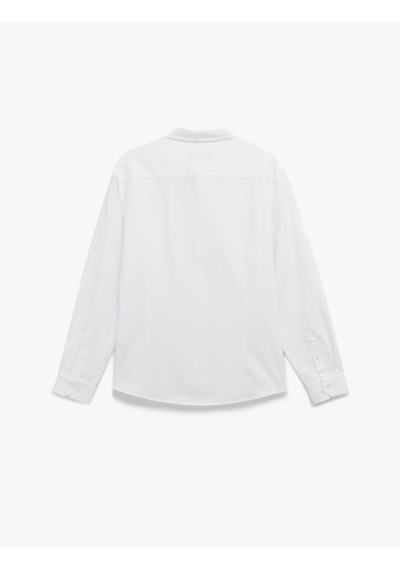 Koton Pamuklu Uzun Kollu Klasik Yaka Slim Fit Gömlek Beyaz 6wam60161hw Beyaz Koton Pamuklu Uzun Kollu Klasik Yaka Slim Fit Gömlek Beyaz 6wam60161hw Beyaz