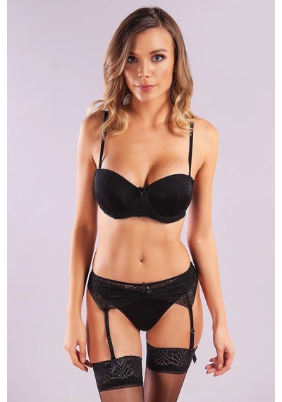 Melonika Golshan Gala Push-up Strapless Bra, Siyah Konforlu Ve Şık Sütyen, Strapless Çok Renkli