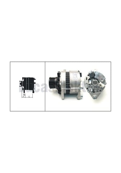 Lucas-av Alternator 12v 80a Turk Traktor 8 Kanal AOD-LUCAS 619 204 68