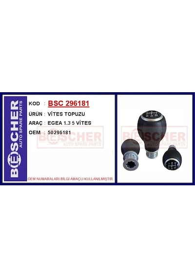 Vites Topuzu Egea 1.3 5 Vites Çok Renkli