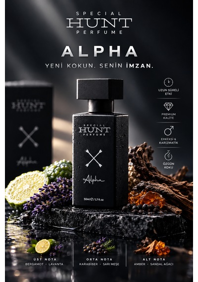 Special Hunt Alpha Erkek Parfümü 50 Ml Edp Odunsu