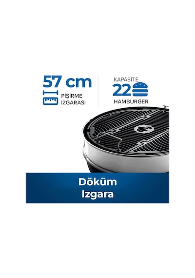 Napoleon Professional 22 Cart Kömürlü Mangal Barbekü 57cm Siyah