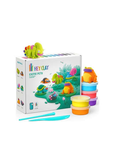 Hey Clay Yaratıcı Kil Seti - Exotic Pets