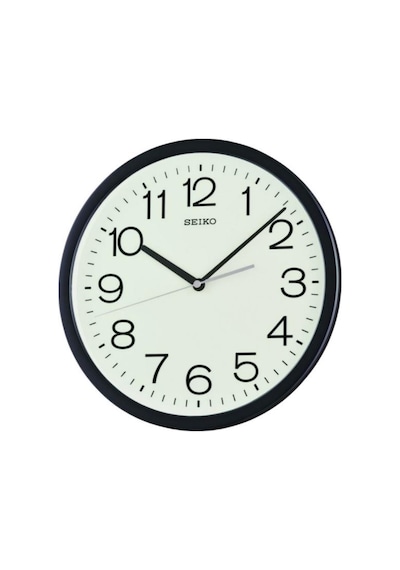 Seiko Qxa847k Siyah Renkli Plastik Kasa Quartz Mekanizmalı Duvar Saati Çok Renkli