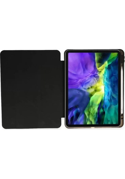 Newface Apple İpad Pro 11 2024 Kılıf Kalemlikli Mars Tablet Kılıfı - Siyah
