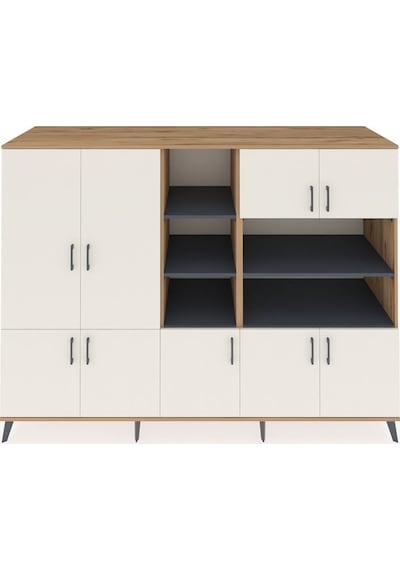 Kronos Dolap 14 Raflı 9 Kapaklı 220x59x163 Çam-aytaşı/antrasit Aytası/antrasıt - Atlas Çam Kronos Dolap 14 Raflı 9 Kapaklı 220x59x163 Çam-aytaşı/antrasit Aytası/antrasıt - Atlas Çam