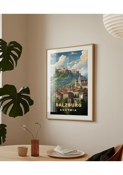 Çerçevesiz Poster Salzburg'un Zarafeti