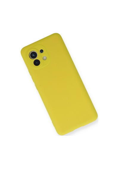 Xiaomi Mi 11 Uyumlu Kılıf Nano İçi Kadife Silikon - Sarı