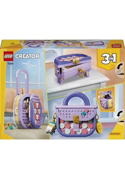 LEGO® Creator 3’ü 1 Arada Saklama Bölmeli Tasarım Çanta 31391 - 8+ için Bavul veya Saklama Kutusu Olan Oyuncak Yapım Seti (272P)