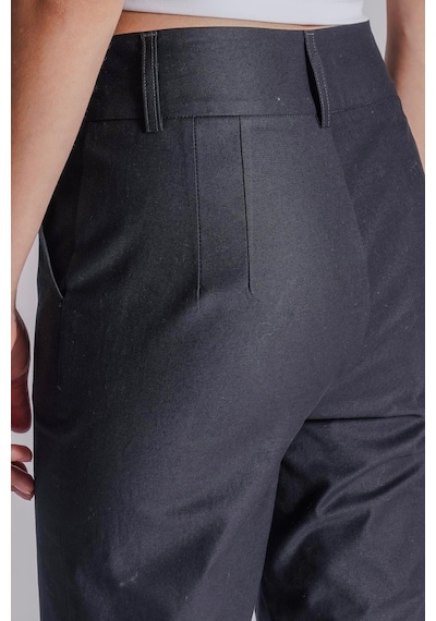 Braccas Kadın Yandan Cepli Pamuklu Chino Yüksek Bel Slim Fit Pantolon Lacivert Lacivert Braccas Kadın Yandan Cepli Pamuklu Chino Yüksek Bel Slim Fit Pantolon Lacivert Lacivert