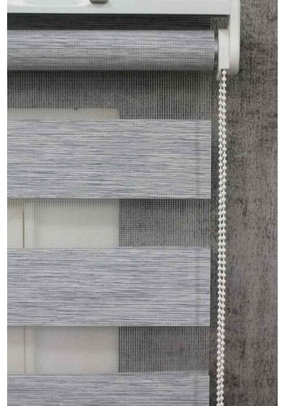 Gri Bambu Zebra Modern Perde 1.kalite Kumaş
