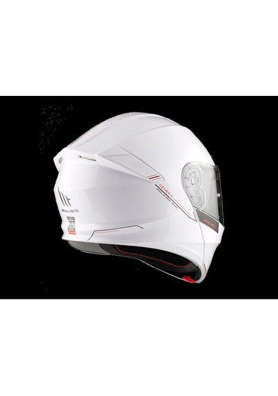 Mt Helmets Genesis SV A2 Çene Açılır Kask Parlak Beyaz