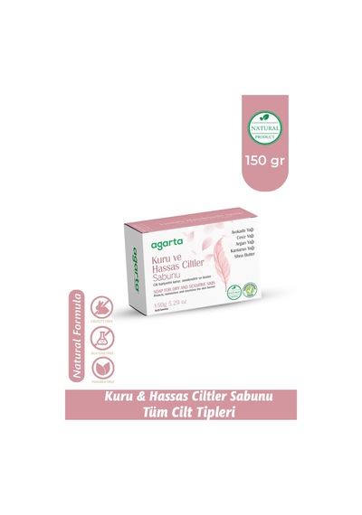 Agarta Doğal Bakım Kuru Ve Hassas Ciltler Sabunu 150 GR