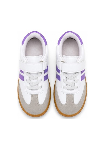 Black Flex Cırtlı Çocuk Sneaker Ayakkabı 26-30 Lila Mor