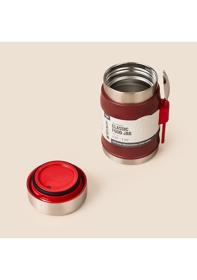 Termos The Legendary Food Jar + Spork Cranberry - 400 Ml Çok Renkli