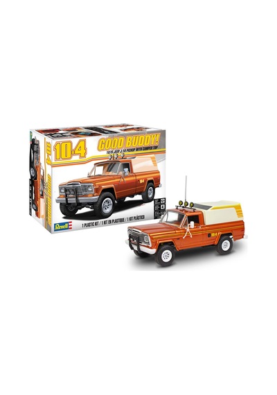 Revell Maket Model Kit Araba 79 Jeep J10 Pickup With Camper Top 14568